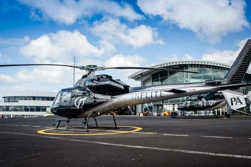 An INFLITE helicopter landed on Auckland.