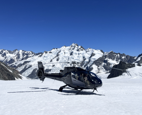 INFLITE Franz Helicopter Landing Tasman Glacier